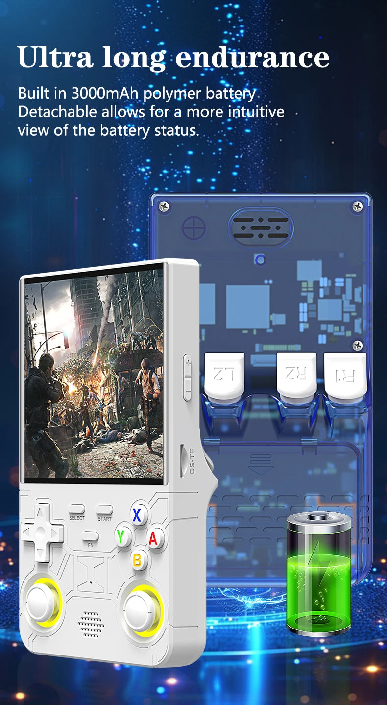 New R36 Ultra Retro Handheld Game Console - 4-inch Screen - Linux system - 128GB