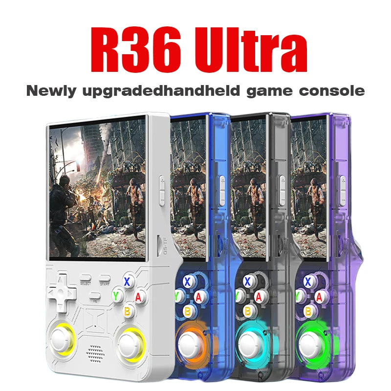 New R36 Ultra Retro Handheld Game Console - 4-inch Screen - Linux system - 128GB