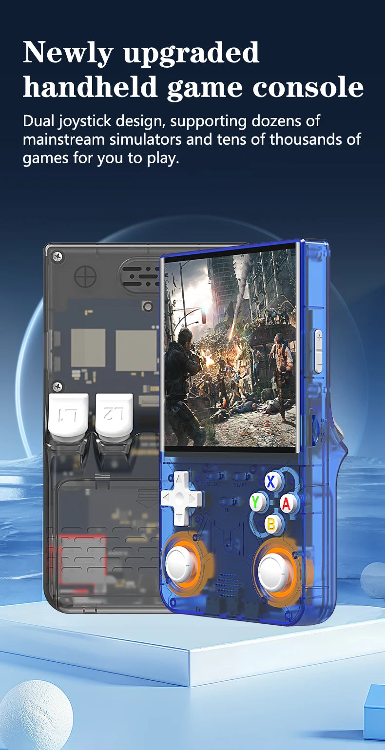 New R36 Ultra Retro Handheld Game Console - 4-inch Screen - Linux system - 128GB