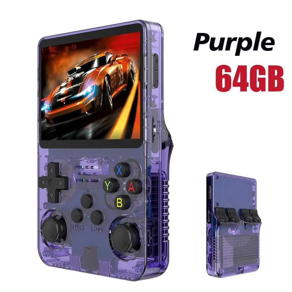 R36S Retro Handheld Game Console - Linux System - 3.5 Inch IPS Screen - 15,000 Games -64GB/128GB