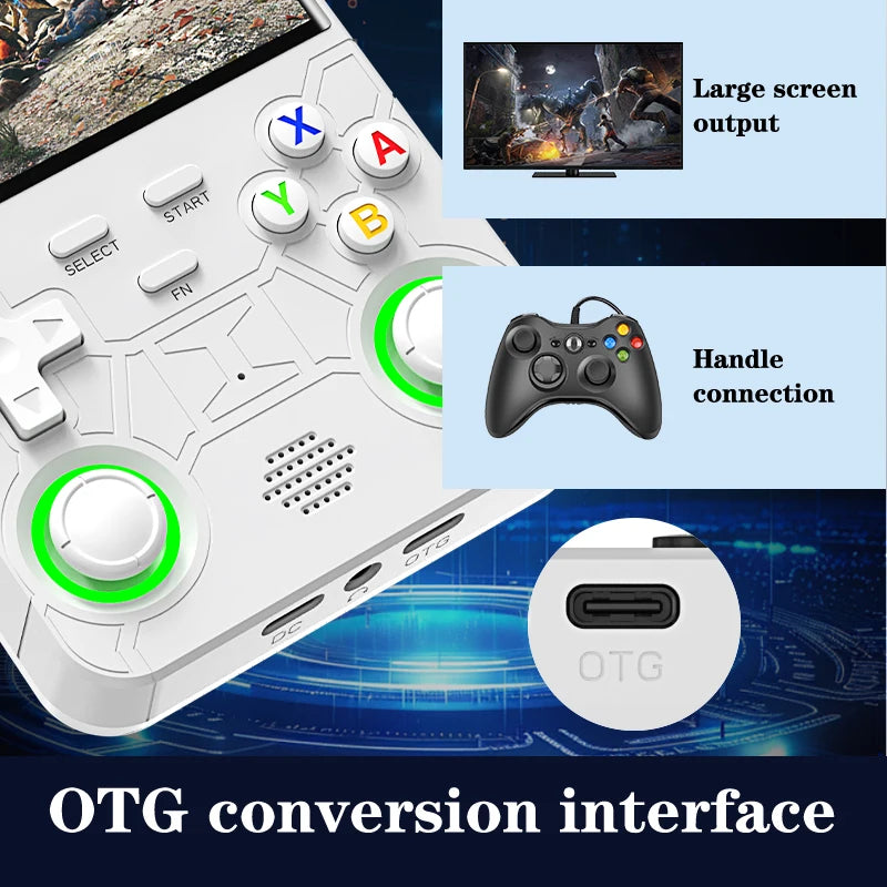 New R36 Ultra Retro Handheld Game Console - 4-inch Screen - Linux system - 128GB