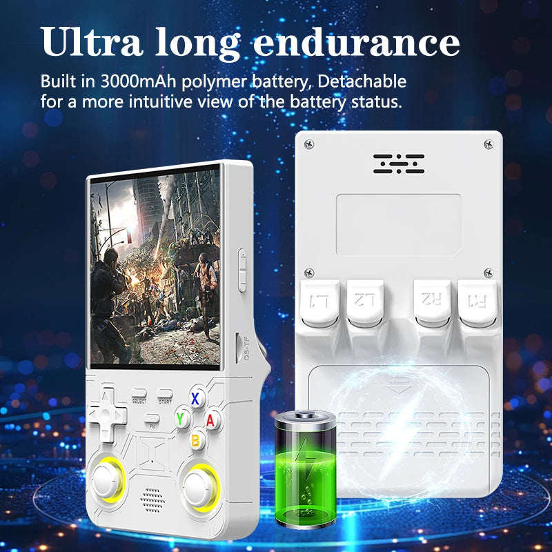 New R36 Ultra Retro Handheld Game Console - 4-inch Screen - Linux system - 128GB