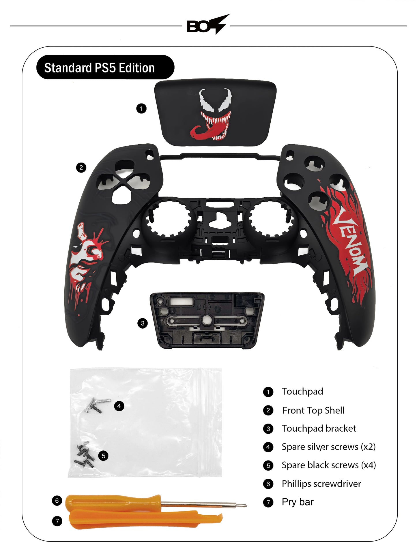 PS5 Venom-themed DualSense Controller