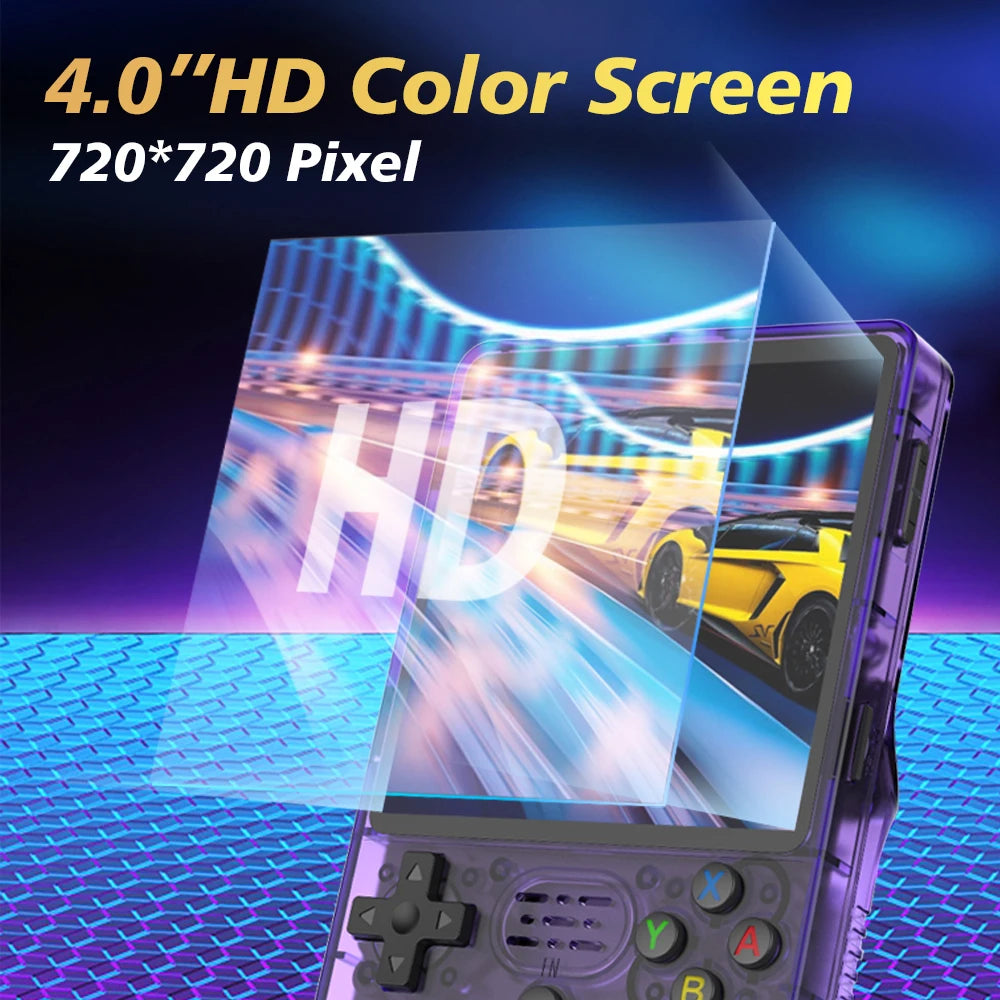 R36PLUS Retro Gaming Handheld Console - 4 inch IPS Display - Built-in WiFi - 15,000 Games - 64GB/128GB/256GB