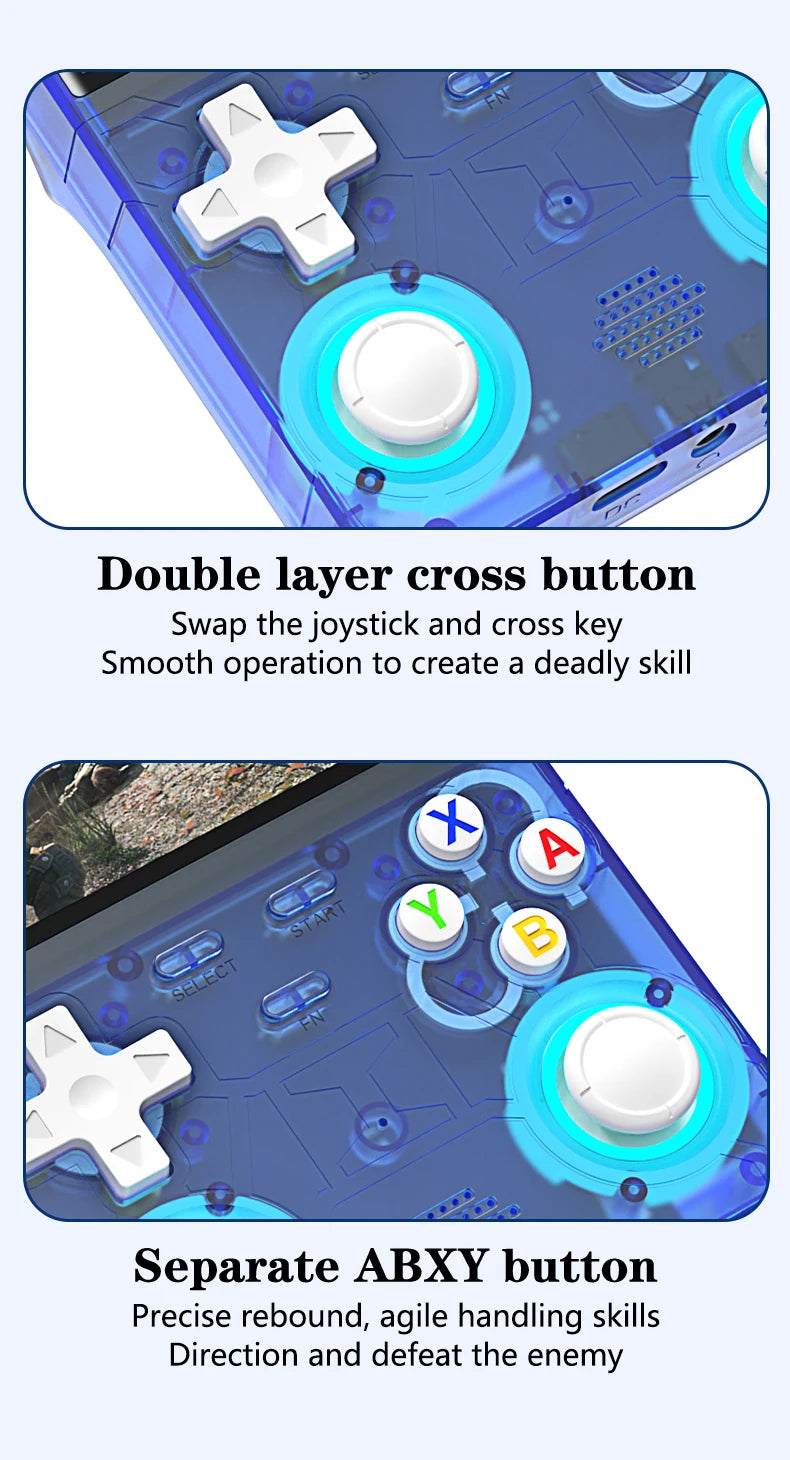 New R36 Ultra Retro Handheld Game Console - 4-inch Screen - Linux system - 128GB