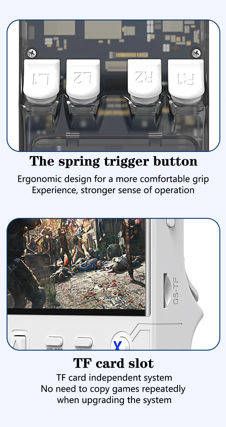 New R36 Ultra Retro Handheld Game Console - 4-inch Screen - Linux system - 128GB